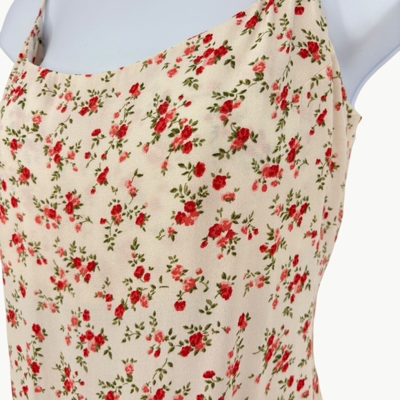 Reformation Women's Sloane Floral Midi Slip Dress | Sz Medium | Tosca Cream - Picture 5 of 16